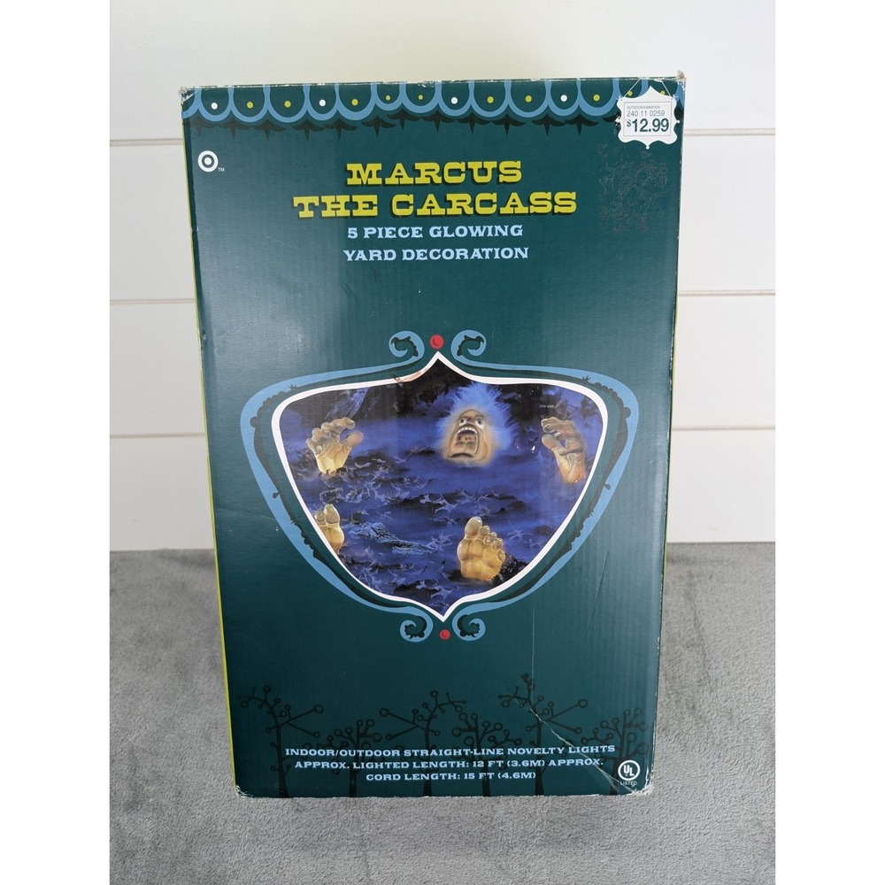 Vintage Marcus The Carcass 5 Piece Glowing Yard Decoration Halloween Horror